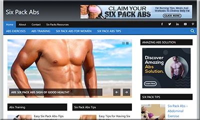 Six Pack Abs Ready-to-Install Turnkey Website