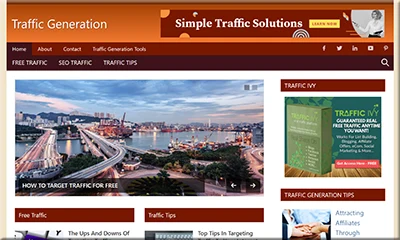 Traffic Generation Precreated Turnkey Website
