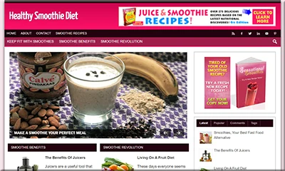 Smoothie Diet Precreated Turnkey Website