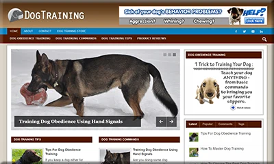 Dog Training Ready-to-go Turnkey Website