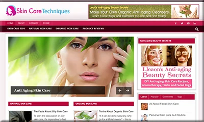 Skin Care Techniques DFY Turnkey Website