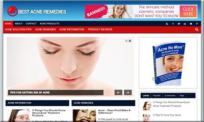 Best Acne Remedies Premade Turnkey Website