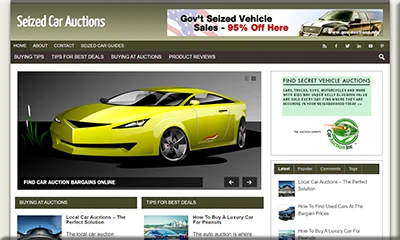 Seized Car Auctions Ready-to-use Turnkey Website