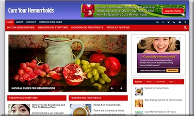 Cure Your Hemorrhoids Instant Turnkey Website