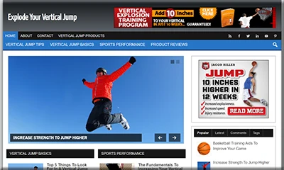 Vertical Jump Precreated Turnkey Website