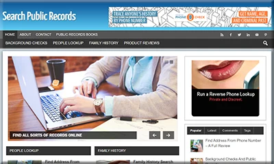 Search Public Records Done-for-you Turnkey Website