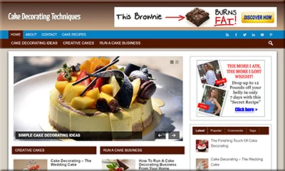 Cake Decorating Premade Turnkey Website