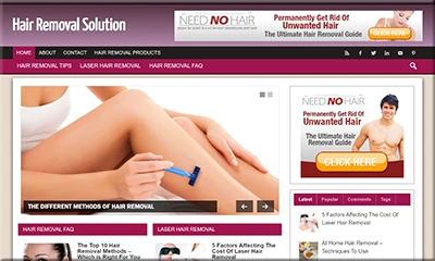 Hair Removal Ready-to-go Turnkey Website