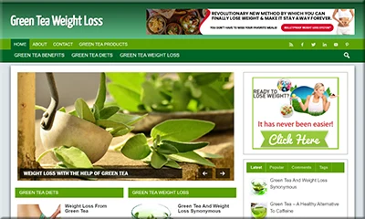 Green Tea Diet Ready-made Turnkey Website