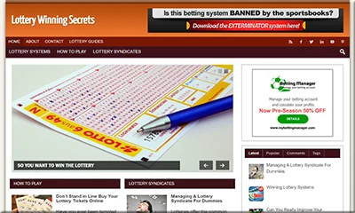 Lottery Winning Secrets Premade Turnkey Website