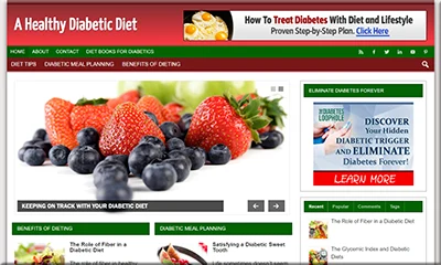 Ready-made Diabetic Diet Turnkey Website