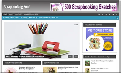 Done-for-You Scrapbooking Fun Turnkey Website