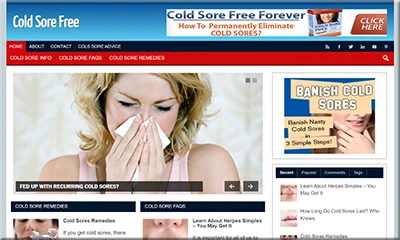 Done-for-you Cold Sores Turnkey Website