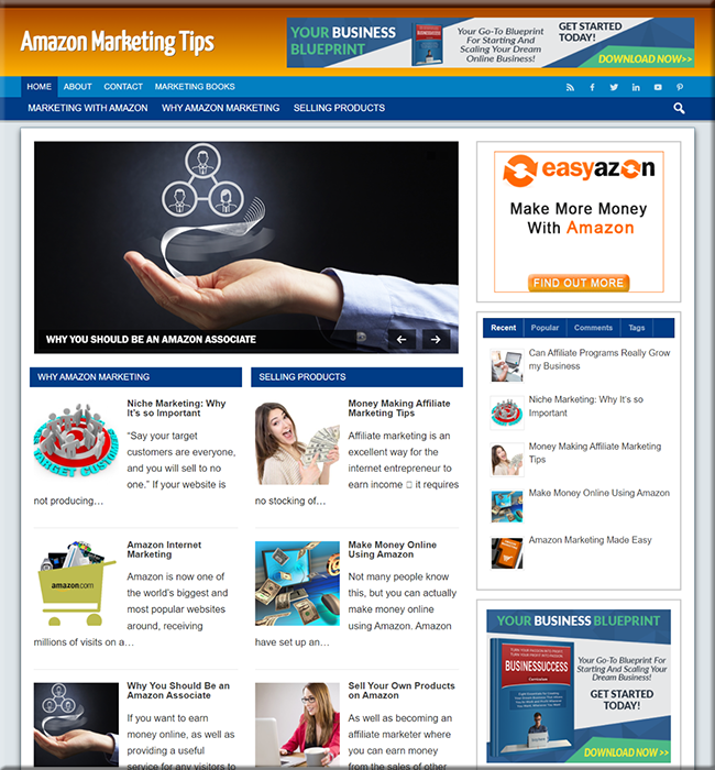 amazon marketing turnkey website