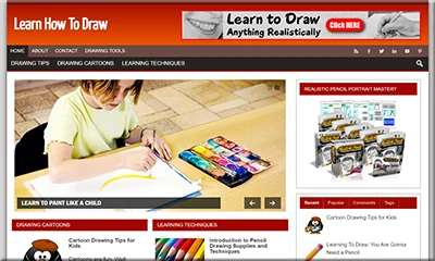 Ready-to-Install Learn To Draw Turnkey Website