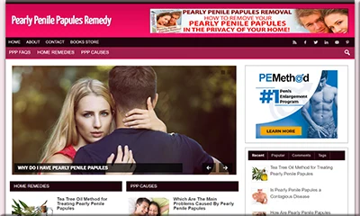 Precreated Pearly Penile Papules Turnkey Website