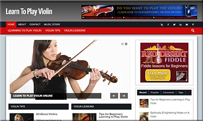Precreated Learn Violin Turnkey Website