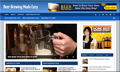 Ready-to-go Beer Brewing Turnkey Website