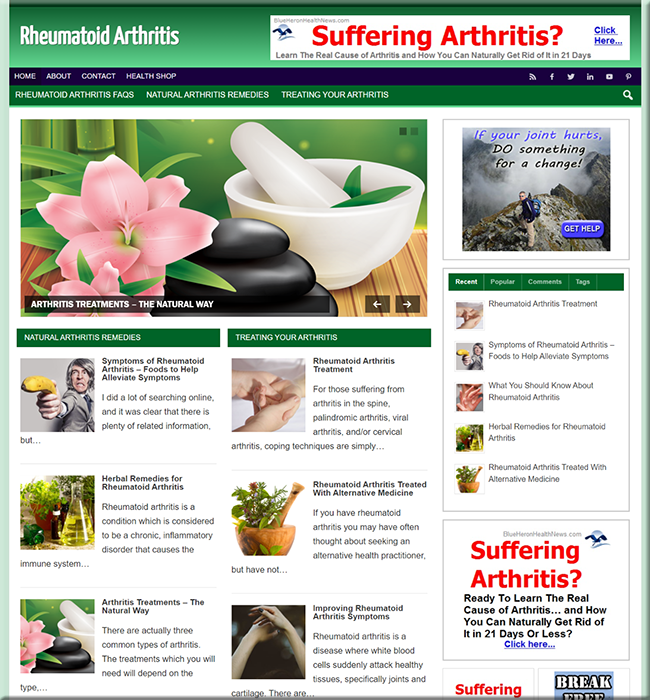 rheumatoid arthritis turnkey website