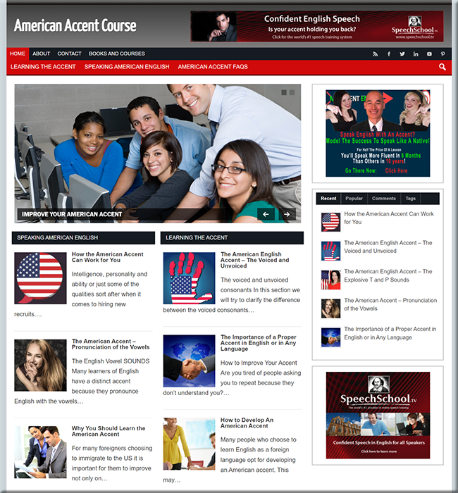 american accent turnkey website
