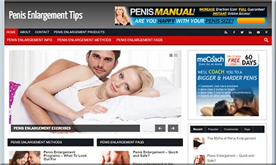 Premade Penis Enlargement Turnkey Website
